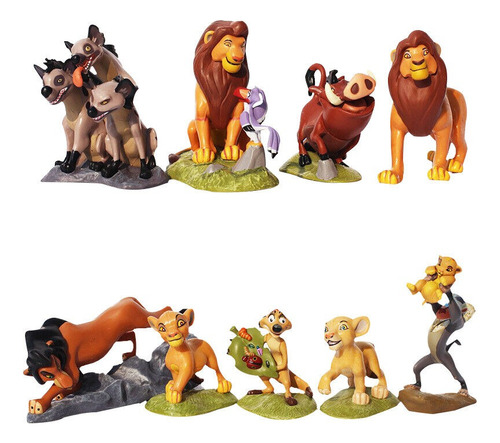 9pcs The Lion King Simba Nala Mufasa Acción Figura Modelo 