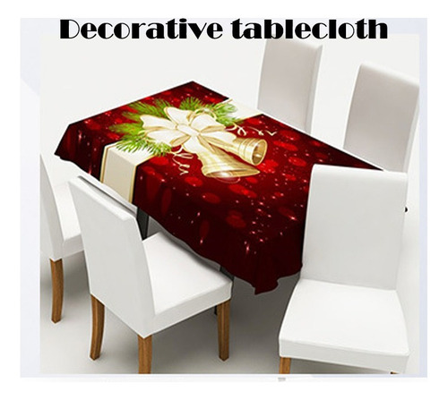 Bx Toalha De Mesa De Natal Tipo Sino Decoração De Nylon Não