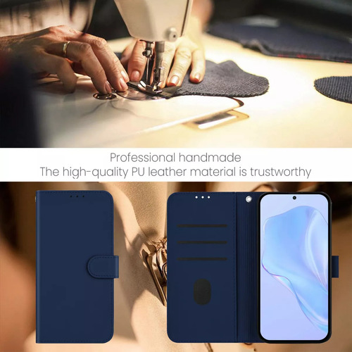 Funda De Piel Tipo Cartera Qukitel C3 Para Teléfono