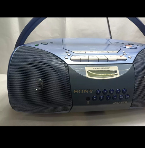 Radio Grabadora Sony Cfd-s20cp C/control Azul (Usado)