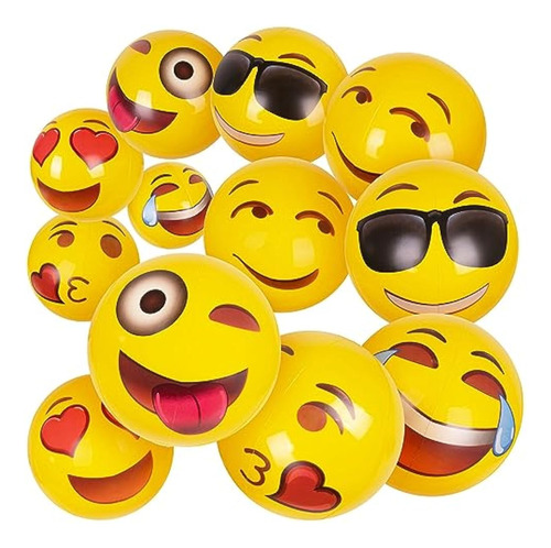 Emoji Universo: 12 Pulgadas Emoji Inflable Pelotas