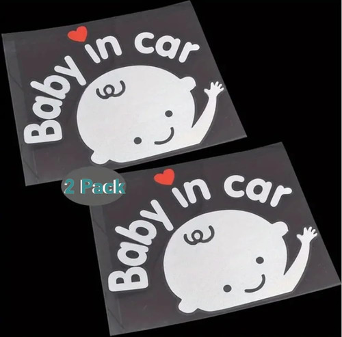 Baby In Car Waving Sticker On Board Sign For Car,kids I...
