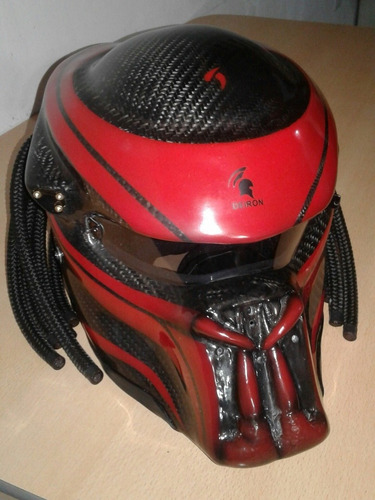 Casco Depredador De Fibra De Carbono (leer Descripción)
