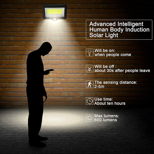 Reflector Solar Led Impermeable Luz Lampara Para Exteriores