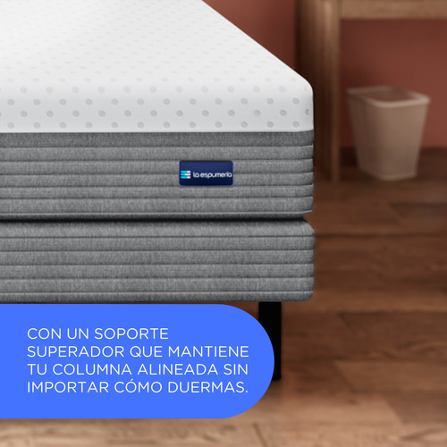 Sommier Y Colchón King 180x200 Pop Hibrido La Espumería