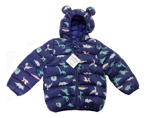Chamarra Con Gorro Para Niña Conejitos Lila O Azul Niño Dino