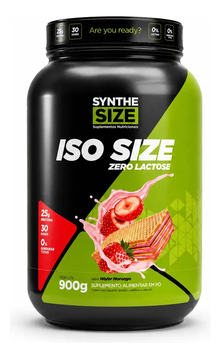 Whey Isolado Iso Size Synthesize 900g Zero Lactose
