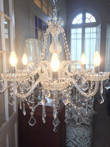 Lámpara De Lagrimas Cristal Transparente 6 Luces Oferta!!