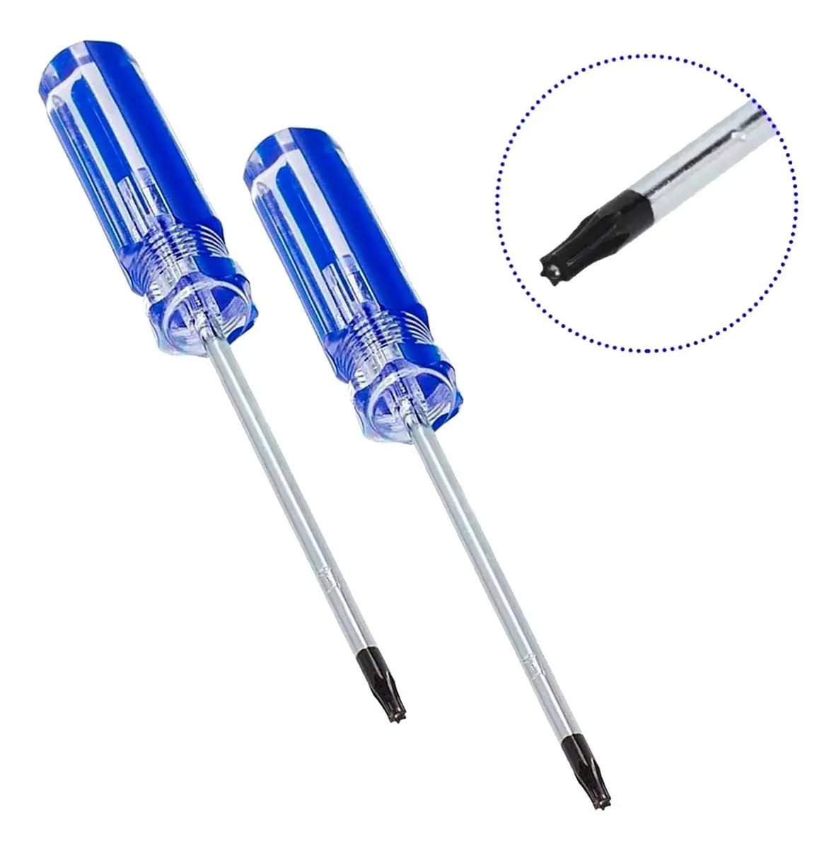 2 Chave Torx T8 Com Furo Para Abrir Controles Video Games