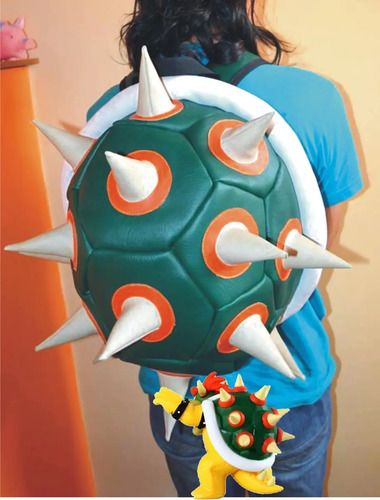 Morral Koopa Bowser Mario Bros Maleta Caparazón Tortuga Puas | Envío gratis