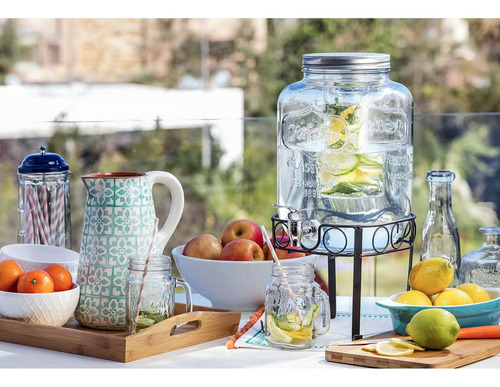 Dispensador Para Agua De Vidrio 8 Litros Home Color Transparente