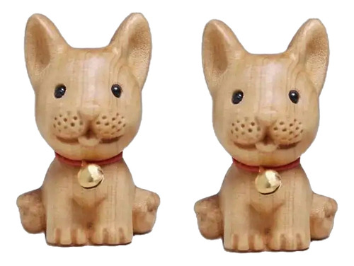 Lindo Cachorro De Madera Para Decoración Del Hogar, Coleccio