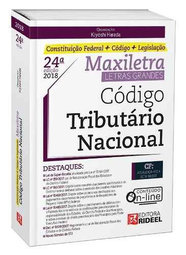 Código Tributario Nacional Constituição Federal Codigo Legislação, De Vários, Vários. Editora Rideel, Capa Mole Em Português, 2018