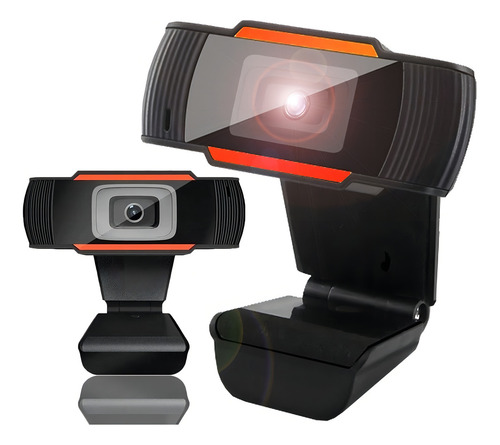 Webcam Com Microfone Câmera Usb Para Pc Full Hd 1080p Ct Si Color Black Preto