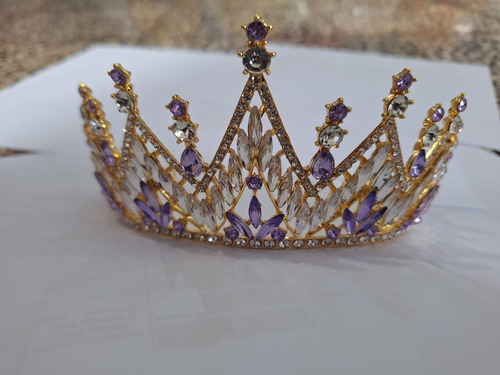 Tiara Corona Para Xv Años O Boda De Puntas Deluxe Certamen