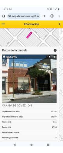 Lote 8.63mx45m Usab2 Cañada De Gomez 1043 Liniers