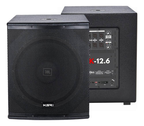 Sub Ativo 12  Ksr Pro 600w Rms K-12.6a Woofer Jbl Limiter +