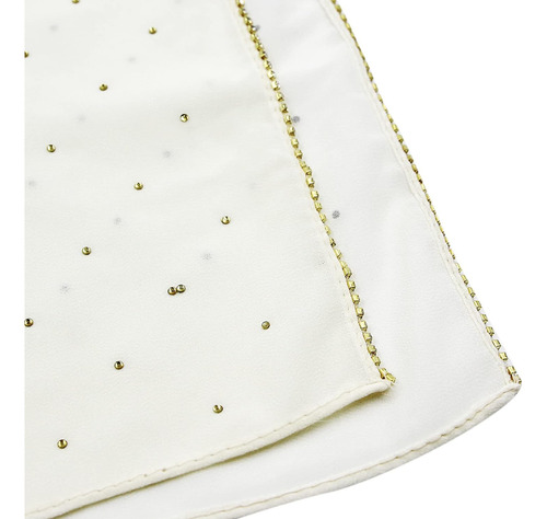 Pashmina Larga De Chiffon Suave Con Brillantes Mujer