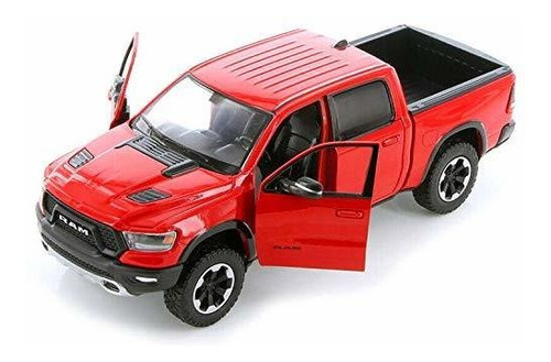 2019 Ram 1500 Rebel Crew Cab Pick-up Rojo 1/24 Diecast Model