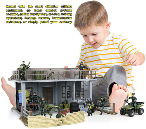 Click N Play Figura De Acción Del Ejército Y Juego Militar C