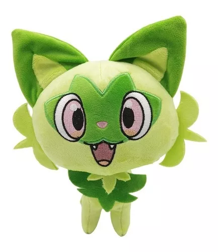 Sprigatito Pelúcia Pokémon Gato 23cm Scarlet Violet Boneco