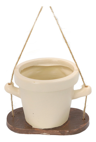 Maceta Colgante Con Forma De Columpio De Resina, Bonita Cara