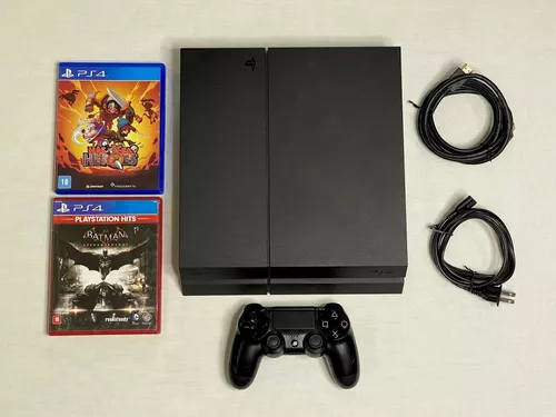 Ps4 Fat 2tb Usado + Dois Jogos Físicos Garantia E Nf