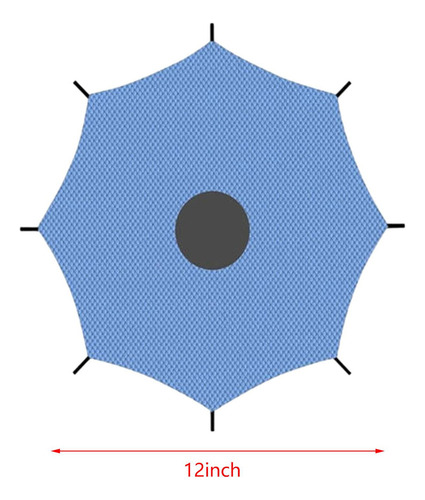 Cubierta De Sombra Para Trampolín, Toldo Redondo 12 Pies