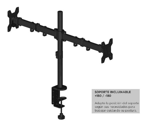 Soporte Doble Monitor Brazo Móvil 10-32 Rotacion 360