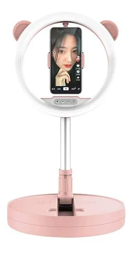 comprar Aro De Luz Led Regulable 26 Cm Con Base+soporte De Celular 