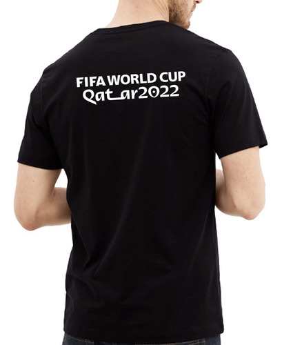 Remera Negra Alemania Mundial Qatar Algodón Hombre Mujer