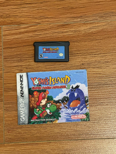 Yoshi S Island - Mario Advance 3 Gameboy Original Gba Manual