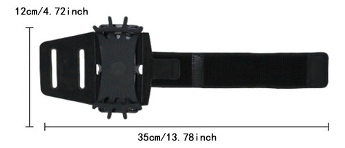 Running Phone Armband A Prueba De Sudor Se Negro 35x12cm