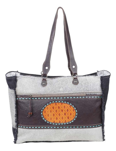 Bolso De Fin De Semana Myra Bag Western De Piel Para Mujer -