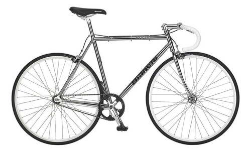 Bicicleta Fixie Bianchi Pista Steel Acero Color Gris Tamaño Del Cuadro 57