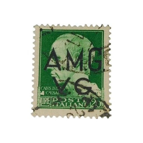 Estampilla Italia 1945 Ocupac. Aliada Amg  2* Guerra Mundial