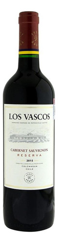 Pack De 2 Vino Tinto Los Vascos Cabernet Sauvignon 750 Ml