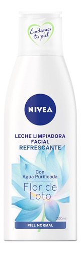 Desmaquillante leche de limpieza Nivea Agua Purificada Flor de Loto por unidad - volumen de la unidad de 200mL