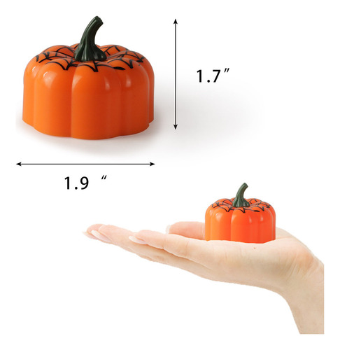 Ssh Linterna Led De Calabaza Creativa Para Halloween, 12