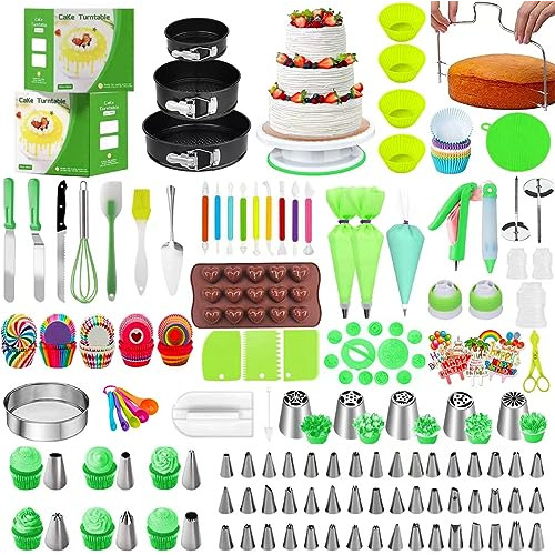 Kit De Decoración De Pasteles, 498 Piezas De Suministros De 