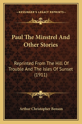Libro Paul The Minstrel And Other Stories: Reprinted From...