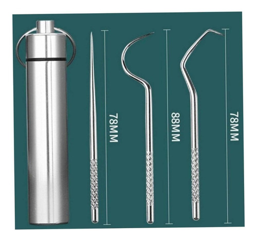 Palillos De Dientes Reutilizable Acero Inoxidable