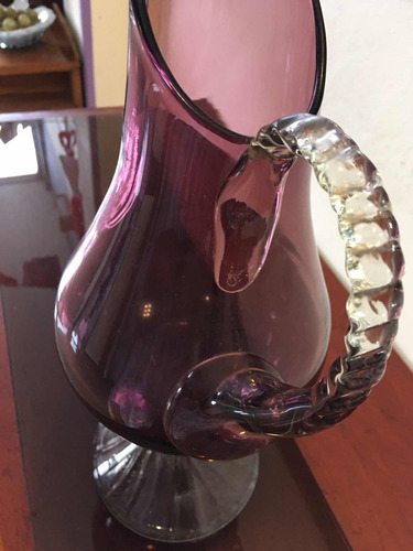 Imagen 3 de 5 de Murano Jarrón Fino Impecable De Colección Vinera Murano