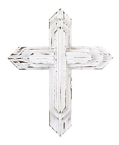 Stephan Baby Face To Face Collection Distressed Wood Cross