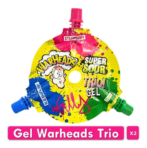 Caramelo Liquido Warheads Gel Trio X2 