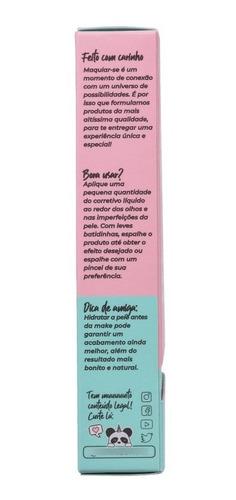 Corretivo Líquido Facial Vizzela Matte Alta Cobertura Vegano