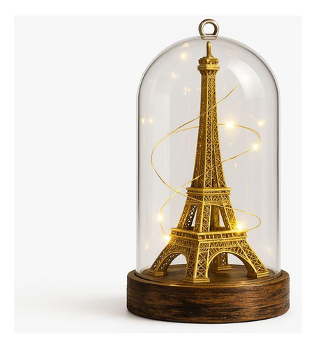 Luminaria Torre Eiffel Abajur Led Paris Miniatura Romantico