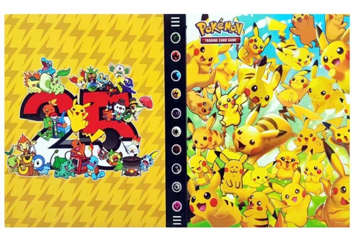 Álbum Pokémon 240 Cards Pikachu 25th Aniversário
