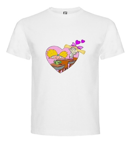 Polera Hey Arnold Valentine Helga Unisex