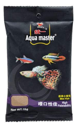 Aquamaster Mini Fish 105 Gr Alimento Para Peces Pequeños 